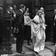 26th April 1923: Future Queen Consort to King George VI, Lady Elizabeth Bowes-Lyon (1900 - 2002) leaving her Bruton Street residence for her wedding to George, Duke Of York. (Photo by Topical Press Agency/Getty Images)